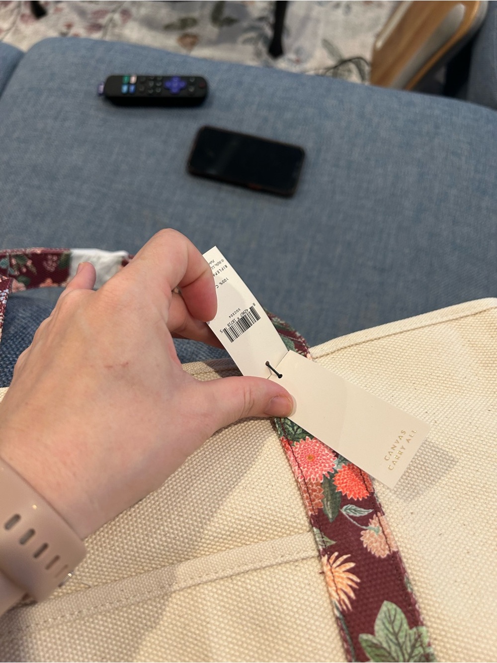 BNWT rifle paper co zippered tote bag - Picture 2 of 2